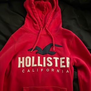 Red Hollister sweatshirt